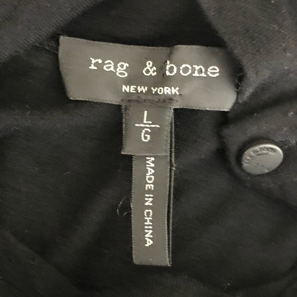 Rag & Bone black turtle neck lightweight top - Picture 3 of 9